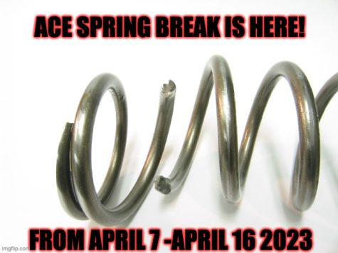 Our Spring Break is almost here. What will you will doing this year?