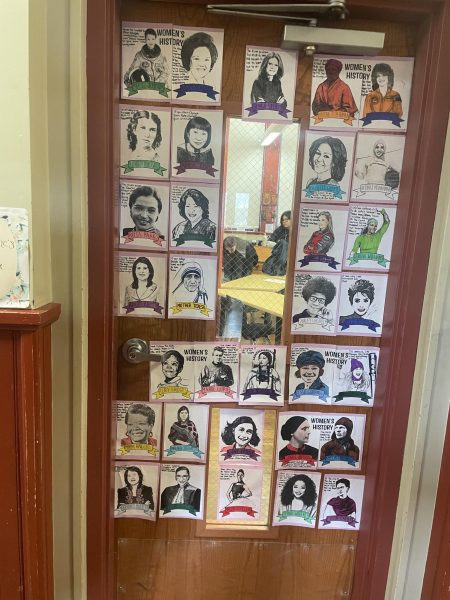 Joannes door for Womens History Month 