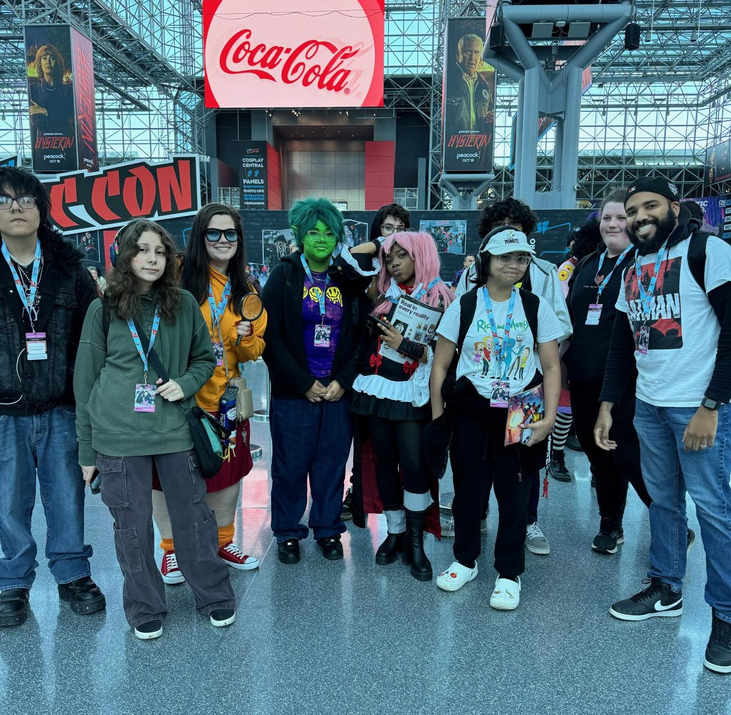 Pictured from left to right: Joseph, Aayan, Ashlee, T, Austin, Wolf, Daphyne, Andrew, Liz, DJ