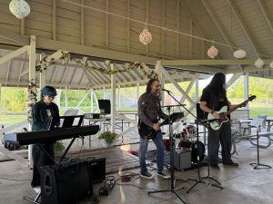 Jame, Kyle and Randy perform "Come as You Are" at the 22nd Annual Coffee House.