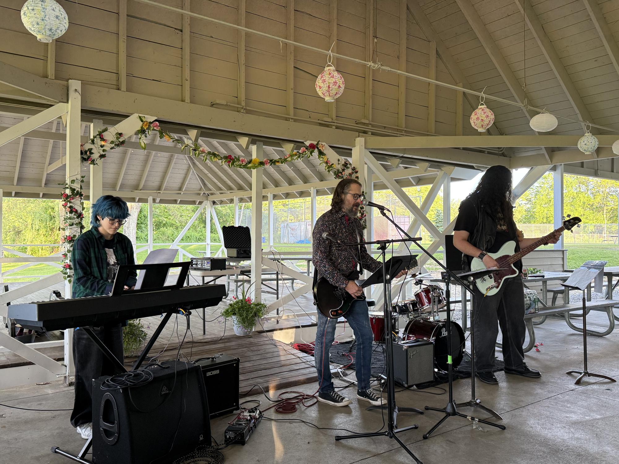 Jame, Kyle and Randy perform "Come as You Are" at the 22nd Annual Coffee House.