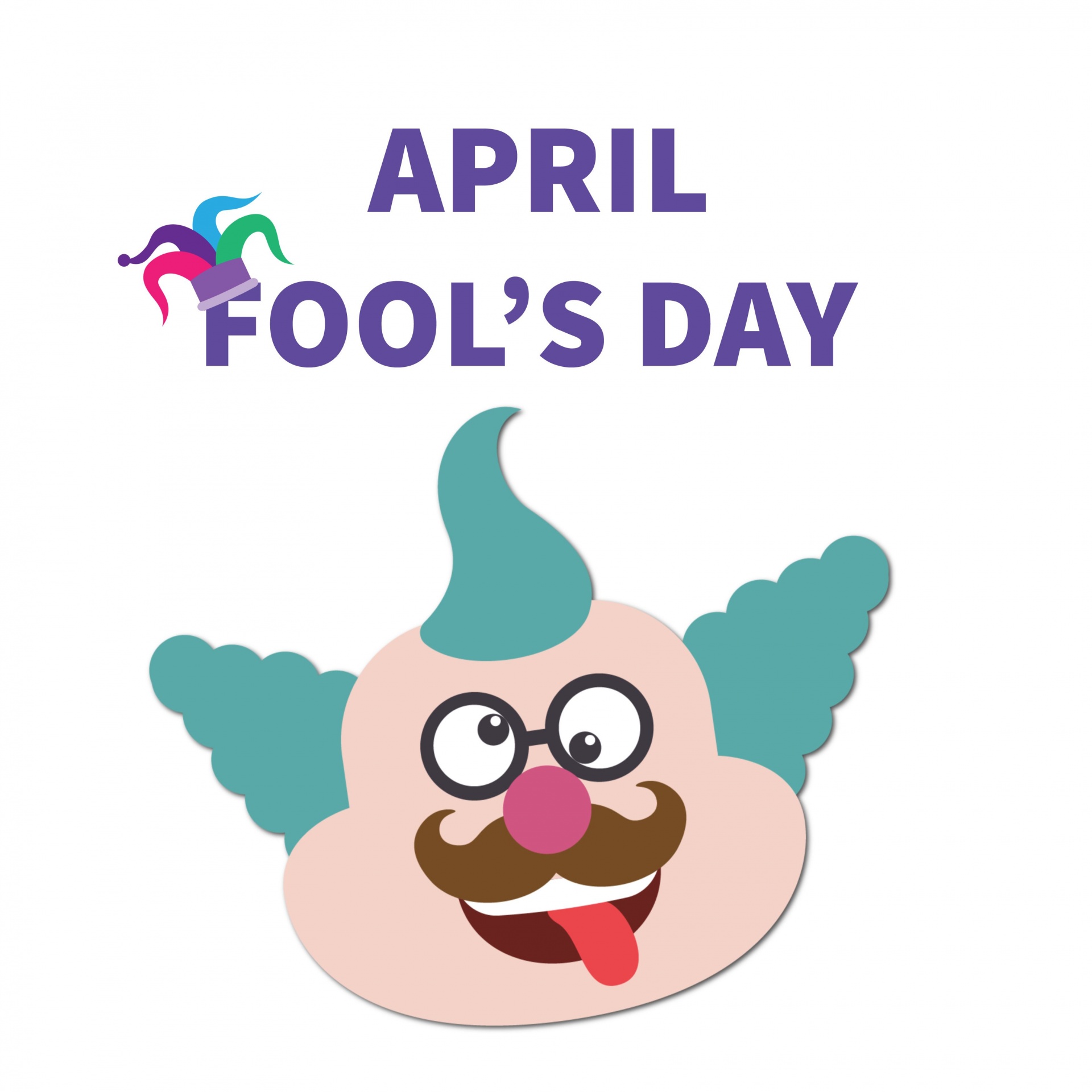 On April fools people are joking around and being funny, like making funny faces.